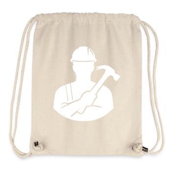 artisan - Sac à cordon recyclé Stanley/Stella - blanc naturel - Devant