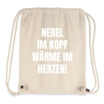 Fog in the head, warmth in the heart! - Stanley/Stella Recycled Gym Bag - natural - Front