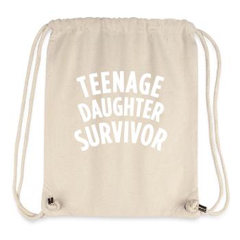 TEENAGE DAUGHTER SURVIVOR - Stanley/Stella recycelter Gym Bag - Naturweiß - Vorne