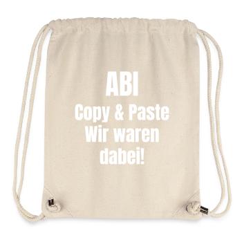 Abi Copy & Paste Wir waren dabei - Stanley/Stella recycelter Gym Bag - Naturweiß - Vorne