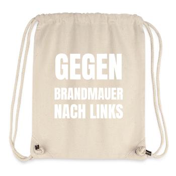 Against firewall to the left - Stanley/Stella Recycled Gym Bag - natural - Front