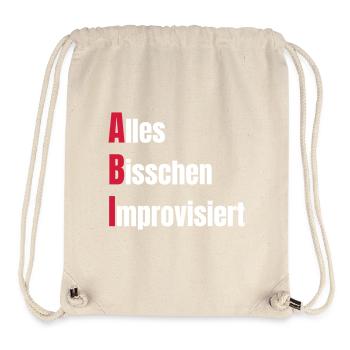 Abitur exams passed, the students celebrate! - Stanley/Stella Recycled Gym Bag - natural - Front