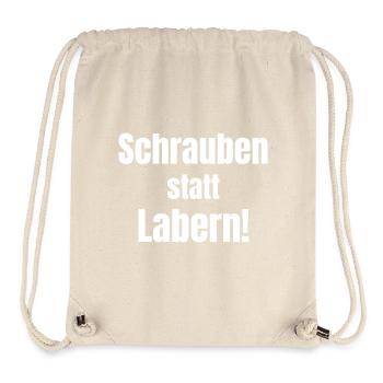 Screwing instead of babbling! - Stanley/Stella Recycled Gym Bag - natural - Front