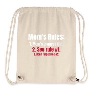 Mom is always right, of course - Stanley/Stella Recycled Gym Bag - natural - Front