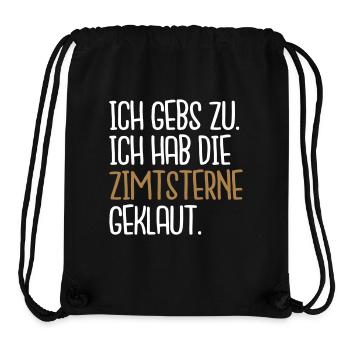 Zimtsterne geklaut - Stanley/Stella recycelter Gym Bag - Schwarz - Vorne