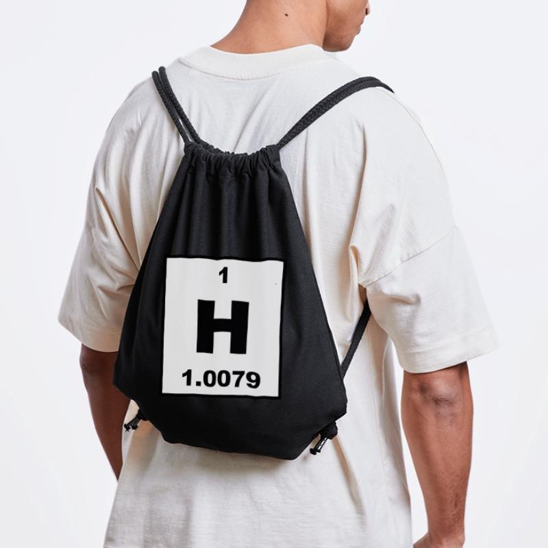 Element 1 - h (hydrogen) - Short (white) Sac à cordon recyclé Stanley/Stella