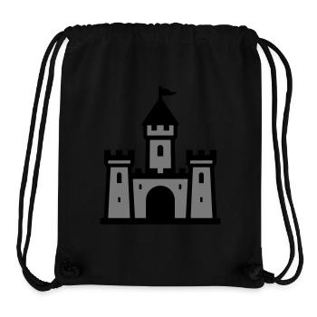 Château Symbole Château - Sac à cordon recyclé Stanley/Stella - noir - Devant