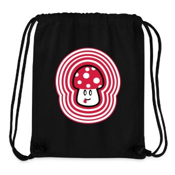 Mighty Mushroom - Stanley/Stella recycelter Gym Bag - Schwarz - Vorne