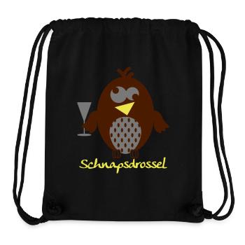 Schnapsdrossel - Stanley/Stella recycelter Gym Bag - Schwarz - Vorne