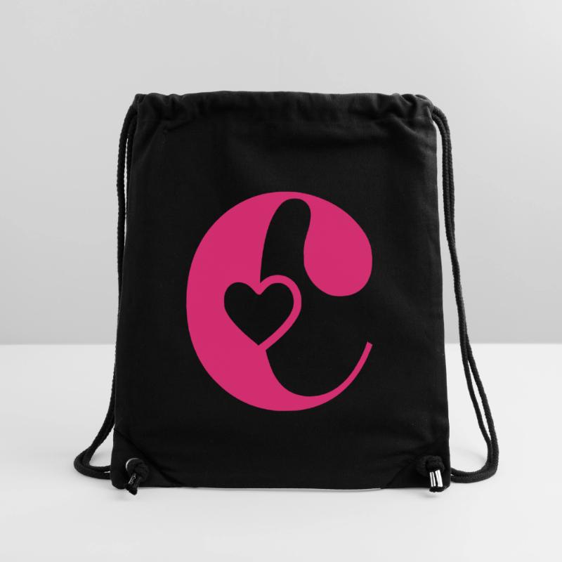 Buchstabe c Anfangsbuchstabe mit Herz Stanley/Stella recycelter Gym Bag