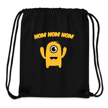 Nom nom nom Monster - Stanley/Stella Recycled Gym Bag - black - Front
