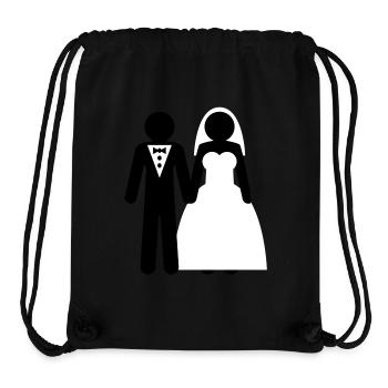 wedding_couple - Stanley/Stella recycelter Gym Bag - Schwarz - Vorne