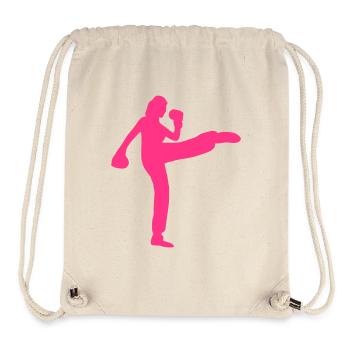franzoesisch boxen savate 7 frauen - Sac à cordon recyclé Stanley/Stella - blanc naturel - Devant