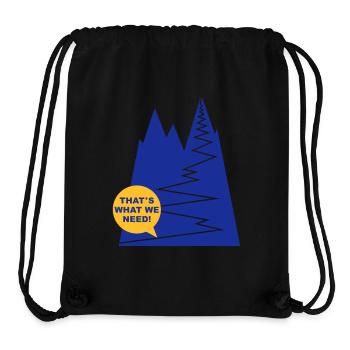 gipfelstuermer_2f - Stanley/Stella Recycled Gym Bag - black - Front