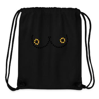 Pixel Brüste - Stanley/Stella recycelter Gym Bag - Schwarz - Vorne
