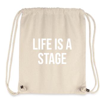 Life Is A Stage - Stanley/Stella recycelter Gym Bag - Naturweiß - Vorne