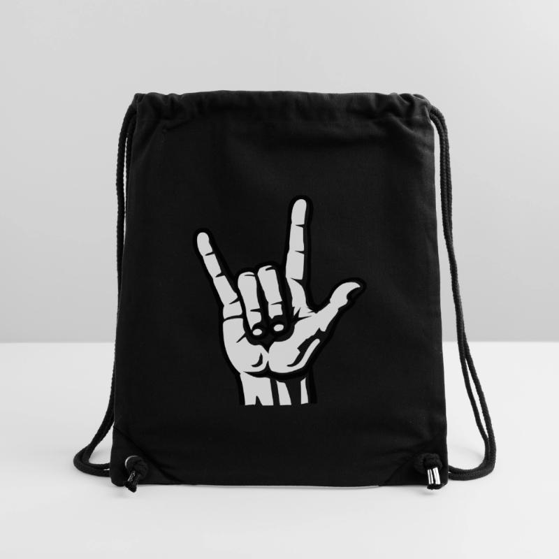 Devil Rock Hand (short) 2c Stanley/Stella Recycled Gym Bag