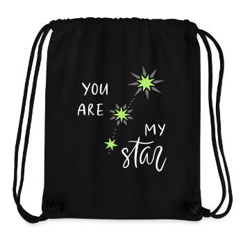 You are my star - Stanley/Stella recycelter Gym Bag - Schwarz - Vorne