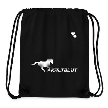 herzblutdeluxe_logo - Stanley/Stella recycelter Gym Bag - Schwarz - Vorne