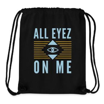 All Eyez on Me 2Pac - Stanley/Stella recycelter Gym Bag - Schwarz - Vorne