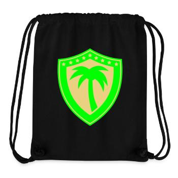 Shield Palm Island Star Beach Emblem Coat of Arms Fun - Stanley/Stella Recycled Gym Bag - black - Front
