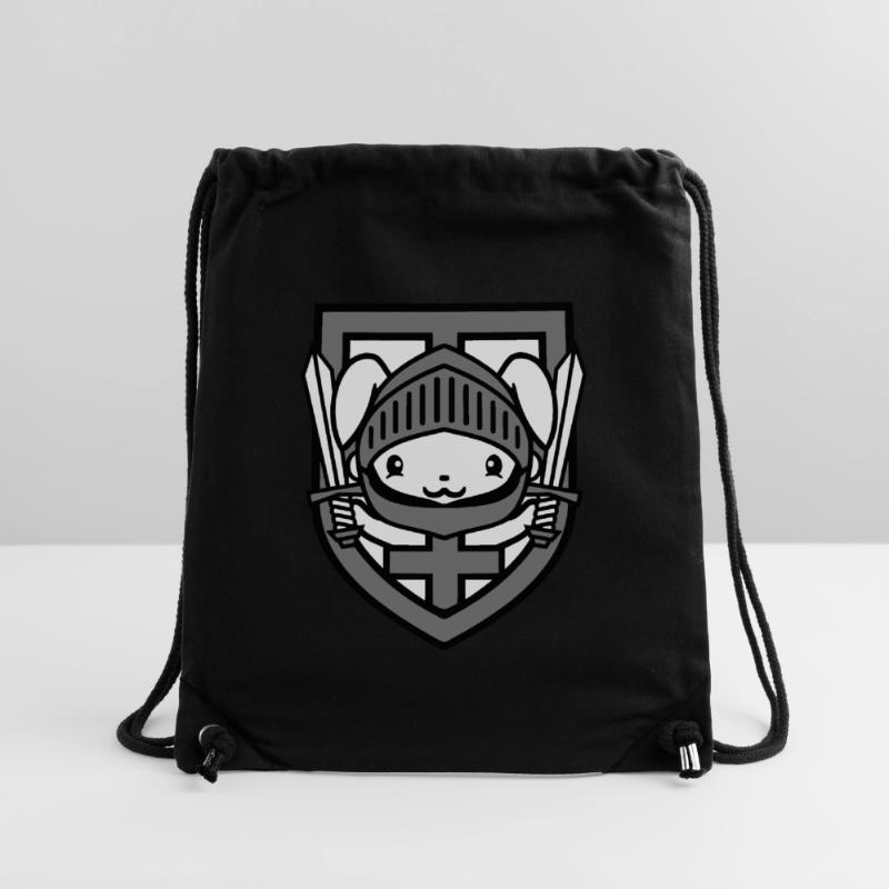 Lapin Chevalier Épée Bouclier Armure Casque Château Héros Sac à cordon recyclé Stanley/Stella
