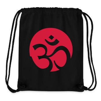 OM Mantra Méditation Bouddhisme Hindouisme aum - Sac à cordon recyclé Stanley/Stella - noir - Devant