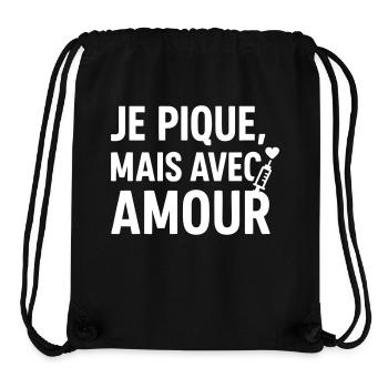 With Love Nurse Nurse - Stanley/Stella Recycled Gym Bag - black - Front