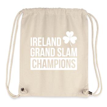 Ireland Rugby Union Grand Slam Champions - Stanley/Stella Recycled Gym Bag - natural - Front