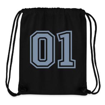 01 One Number - Stanley/Stella Recycled Gym Bag - black - Front