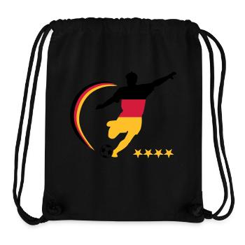 Fußballspieler Germany - Stanley/Stella recycelter Gym Bag - Schwarz - Vorne