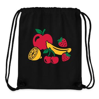 Obst - Stanley/Stella recycelter Gym Bag - Schwarz - Vorne