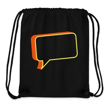 chat box - Stanley/Stella Recycled Gym Bag - black - Front