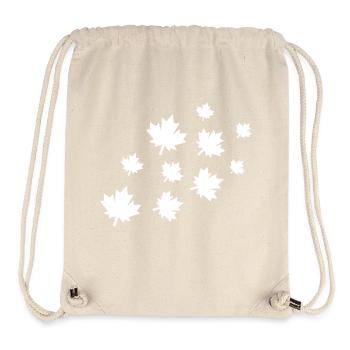 Feuilles d’érable - Sac à cordon recyclé Stanley/Stella - blanc naturel - Devant