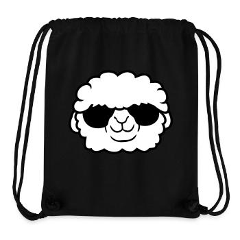 Schaf Sonnenbrille Party Schäfchen Lamm Cool Kopf - Stanley/Stella recycelter Gym Bag - Schwarz - Vorne
