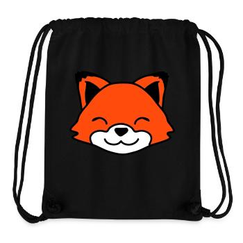 Fuchs Rotfuchs Wildes Tier Schlauer Wald Bewohner - Stanley/Stella recycelter Gym Bag - Schwarz - Vorne