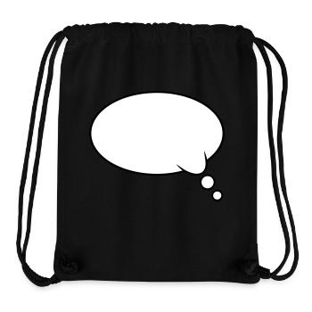 Thought Bubble Design - Stanley/Stella Recycled Gym Bag - black - Front