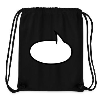 Two-tone comic bubble - Stanley/Stella Recycled Gym Bag - black - Front
