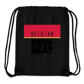 Belgian New Beat Official Pinbadge 32 mm - Stanley/Stella Recycled Gym Bag - black - Front
