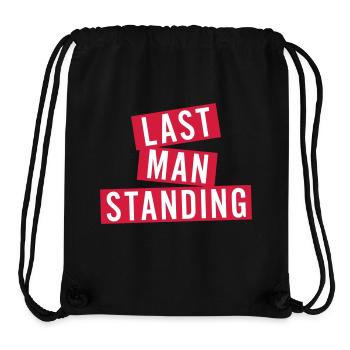 LAST MAN STANDING - Stanley/Stella recycelter Gym Bag - Schwarz - Vorne