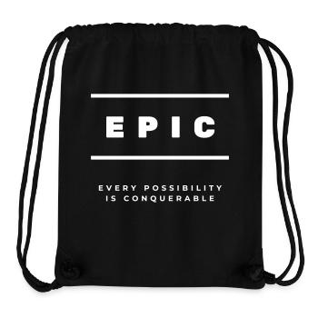 EPIC - Every Possibility Is Conquerable - Stanley/Stella Recycled Gym Bag - black - Front