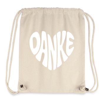 Danke - Stanley/Stella recycelter Gym Bag - Naturweiß - Vorne