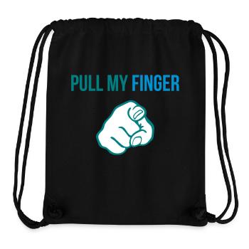 Pull my finger - Stanley/Stella recycelter Gym Bag - Schwarz - Vorne