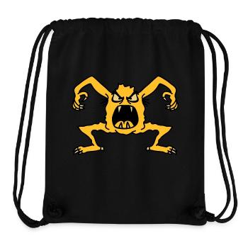 monster - Sac à cordon recyclé Stanley/Stella - noir - Devant