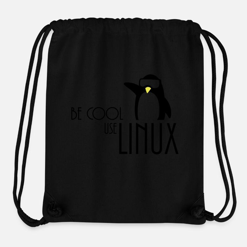 be cool use linux - Stanley/Stella Recycled Gym Bag - black