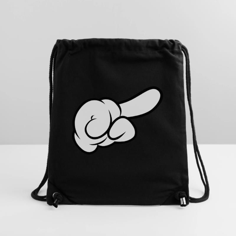 Comic Hand Pointing (Right) Stanley/Stella Recycled Gym Bag