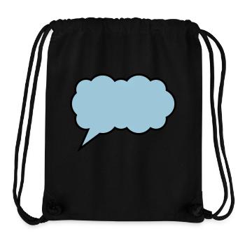sprechblase cloud - Stanley/Stella recycelter Gym Bag - Schwarz - Vorne