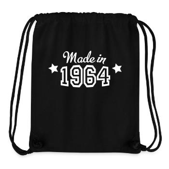 1964 - Stanley/Stella recycelter Gym Bag - Schwarz - Vorne