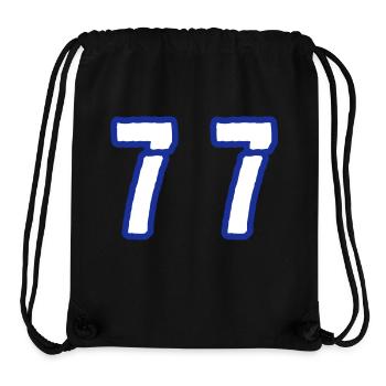 77 Number Symbol - Stanley/Stella Recycled Gym Bag - black - Front