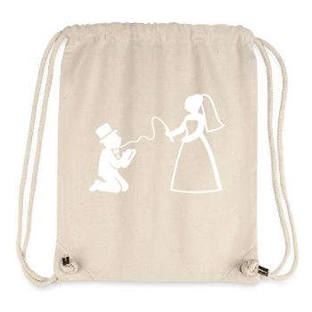 Newlyweds Married Couple Whip Wedding - Stanley/Stella Recycled Gym Bag - natural - Front